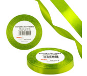 Wstążka satynowa 12mm/32m WS12-184 zieleń wiosenna BREWIS
