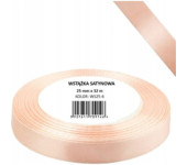 Wstążka satynowa 12mm/32m WS12-6 morelowy BREWIS