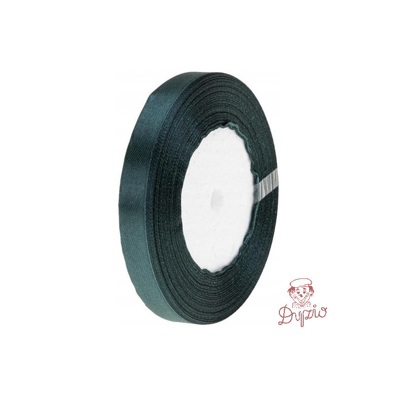 Wstążka satynowa 12mm/32m butelkowa zieleń WS12-74 BREWIS