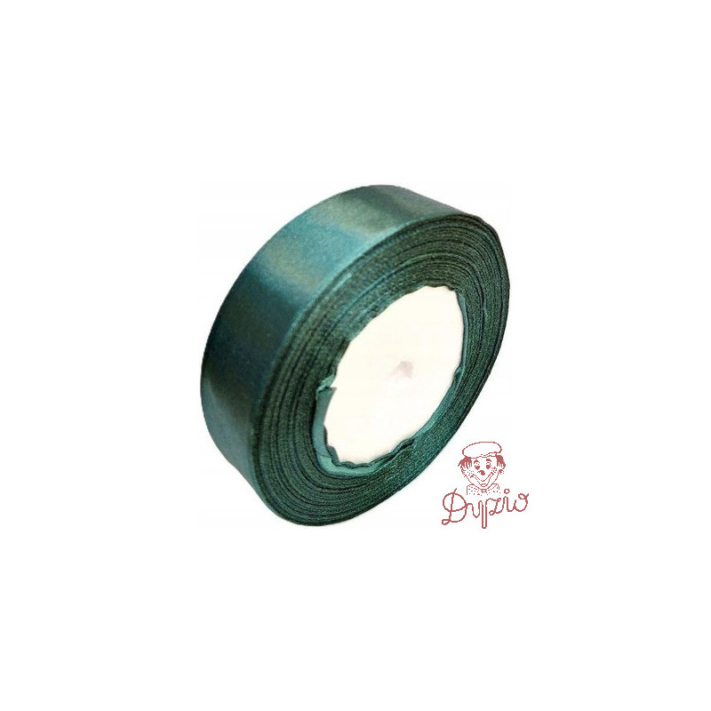 Wstążka satynowa 25mm/32m butelkowa zieleń WS25-74 BREWIS