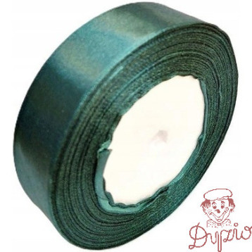 Wstążka satynowa 25mm/32m butelkowa zieleń WS25-74 BREWIS
