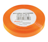Wstążka satynowa 12mm/32m pomarańczowa BREWIS