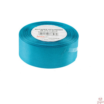 Wstążka satynowa 38mm/32m turkusowy BREWIS