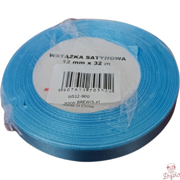 Wstążka satynowa 12mm/32m błękitna 900 BREWIS