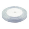 Wstążka satynowa Boże Narodzenie 12mm/22m srebrna WSX12-3 BREWIS