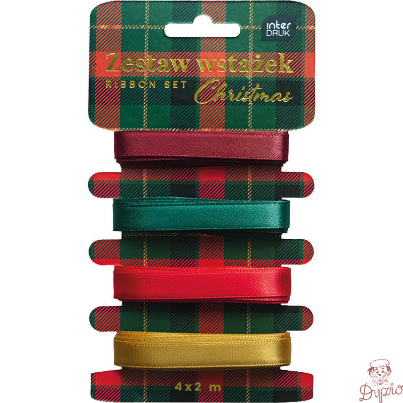 Zestaw wstążek 4x2m CHRISTMAS INTERDRUK