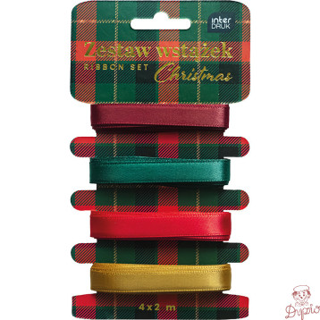 Zestaw wstążek 4x2m CHRISTMAS INTERDRUK