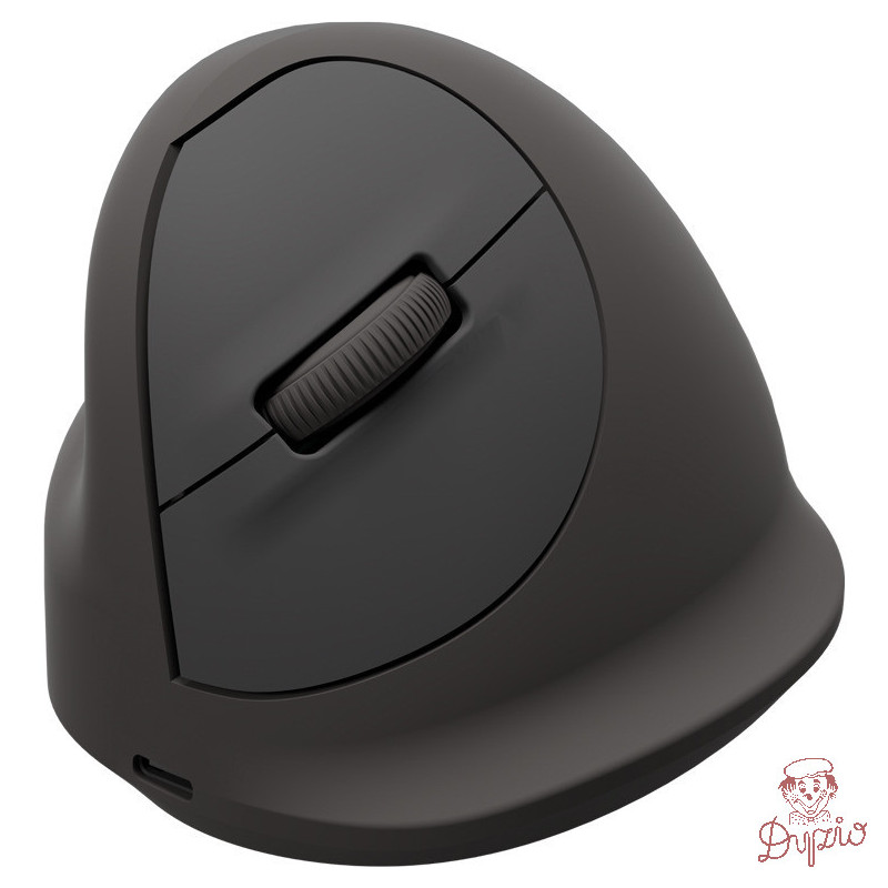 Mysz ergonomiczna PLUS, leworęczna czarna BREYTA 100143583 FELLOWES