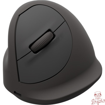 Mysz ergonomiczna PLUS, leworęczna czarna BREYTA 100143583 FELLOWES