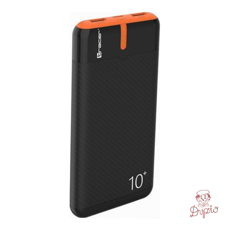 Power bank TRACER 10000mAh EnerGo black/orange TRABAT47513
