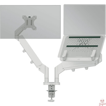 Ramię na monitor i laptopa Leitz Ergo oszczędzające miejsce na biurku 65380085
