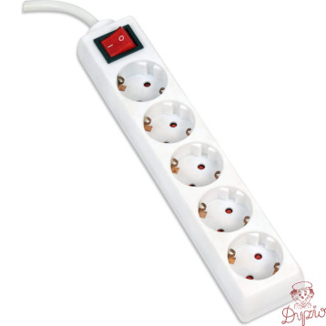 Listwa zasilająca 5g/1,5m biała OMEGA 16A/3500W (43702)