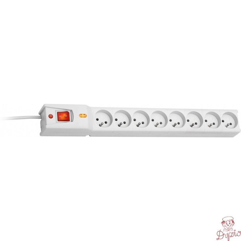 Listwa antyprzepięciowa 8g/1,5m szara LX 810 G-A MAXLINE LESTAR