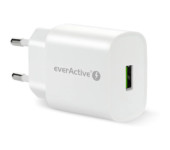 Ładowarka sieciowa 230V EVERACTIVE SC-250Q 1xUSB-A 18W biała