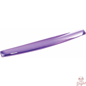 Podkładka żelowa przed klawiaturę fioletowa Crystal 91437 FELLOWES