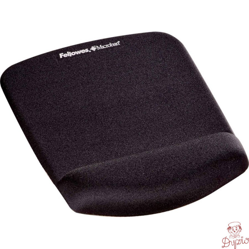 Podkładka pod mysz i nadgarstek czarna PLUSH TOUCH Microban 9252003 FELLOWES