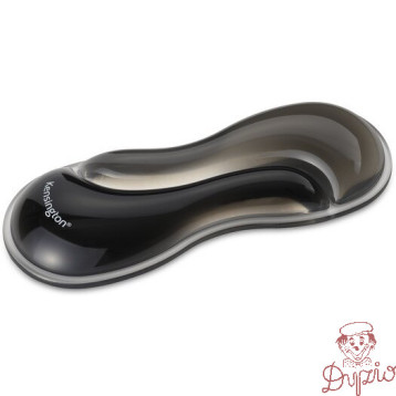 Podkładka żelowa szara Slim Duo Gel pod nadgarstek do myszy/trackballa K62438WW KENSINGTON