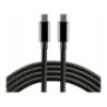 Kabel USB-C - USB-C 1m 5A 100W 10Gbps czarny EVERACTIVE (CBS-1CCD)