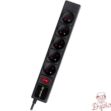 Listwa zasilająca 5g/3m czarna TRACER PowerGear TRALIS46844