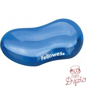 Podkładka pod nadgarstek żelowa Crystal niebieska FELLOWES 91177-72