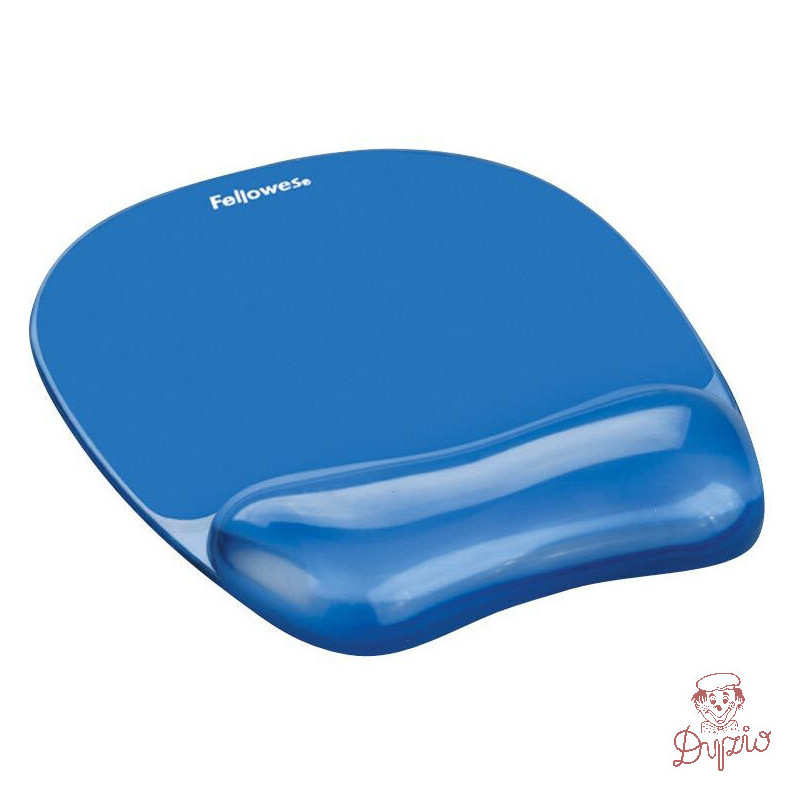 Podkładka pod mysz i nadgarstek FELLOWES Crystal niebieska 9114120
