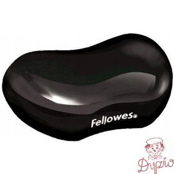 Podkładka pod nadgarstek żelowa Crystal czarna FELLOWES 9112301