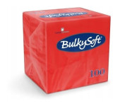 Serwetki BULKYSOFT 24x24mm 2 warstwy (100szt) czerwone