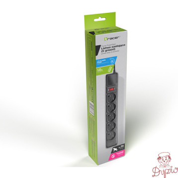 Listwa zasilająca 5g/1,5m czarna PowerGear TRALIS46843 TRACER