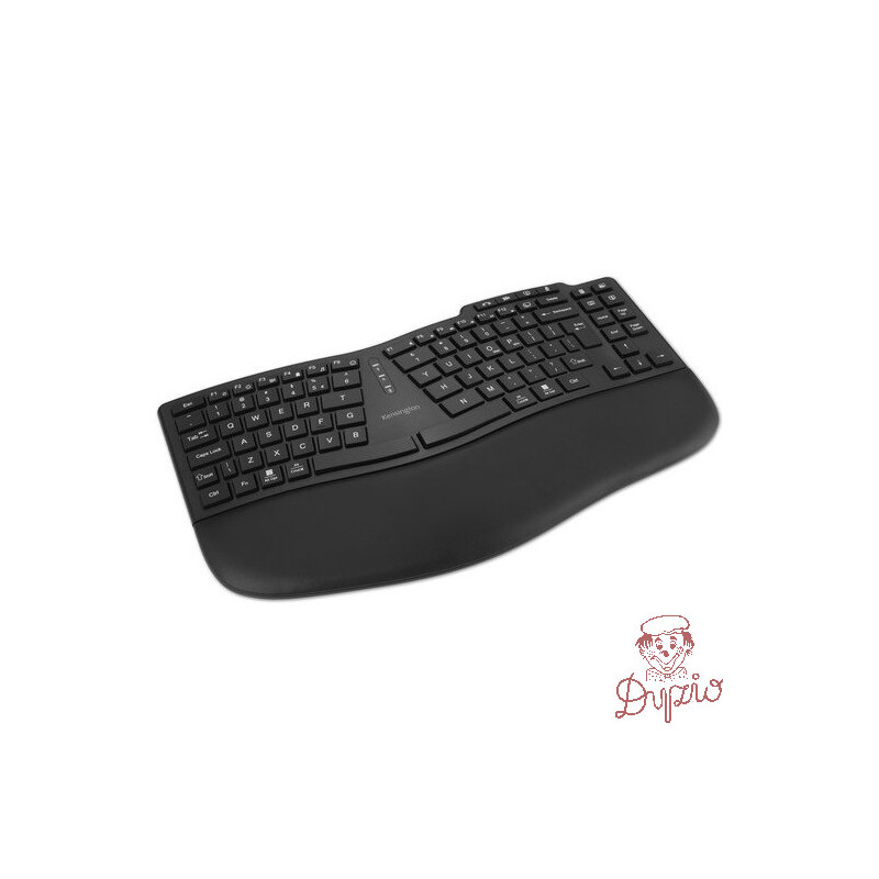 Klawiatura bezprzewodowa ergonomiczna Pro Fit KB675 EQ TKL czarna K75491WW KENSINGTON