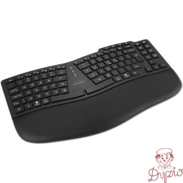 Klawiatura bezprzewodowa ergonomiczna Pro Fit KB675 EQ TKL czarna K75491WW KENSINGTON