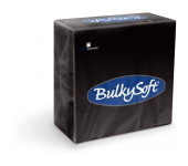 Serwetki BULKYSOFT 33x33mm 2warstwy (100szt) czarne  32400