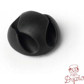 Klipsy samoprzylepne na 2 kable (6szt) grafitowy Cavoline Clip 2, 503837 DURABLE