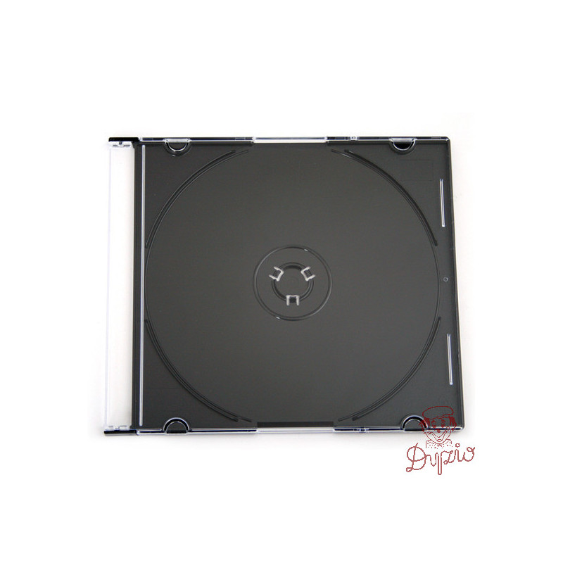 Pudełko na płytę CD slim 5,2mm czarna taca NATUNA (56622)