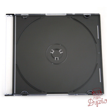 Pudełko na płytę CD slim 5,2mm czarna taca NATUNA (56622)