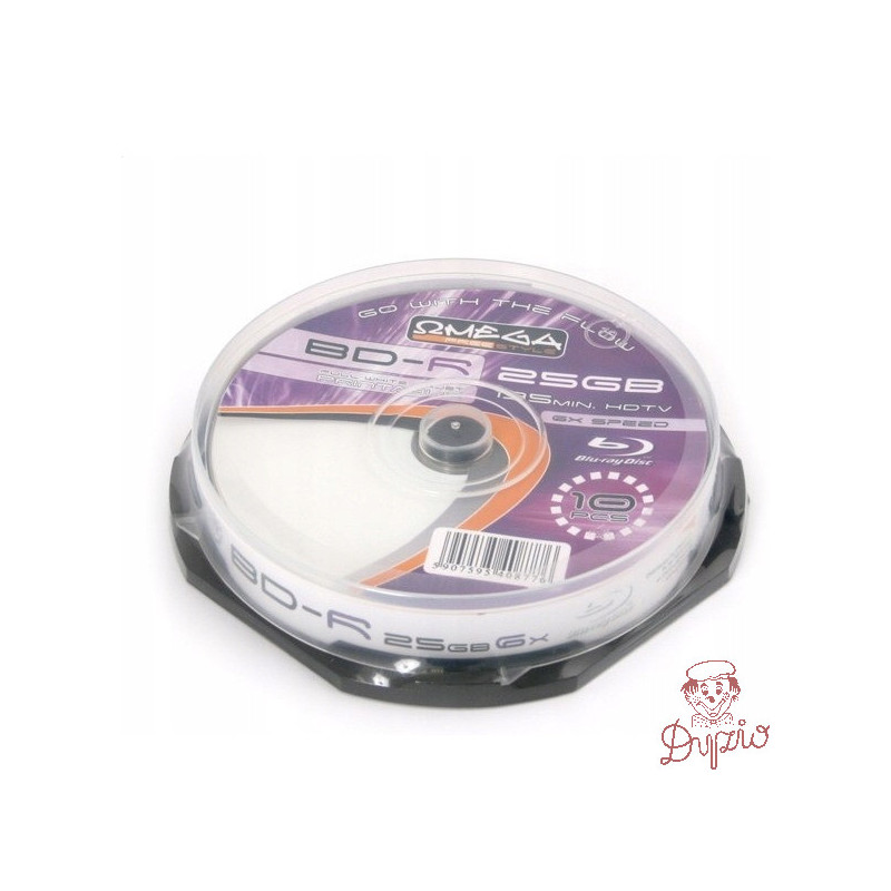 Płyta BD-R 25GB FREESTYLE Blu-Ray 6x biała do nadruku cake (10szt) (40877)