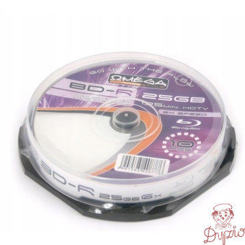 Płyta BD-R 25GB FREESTYLE Blu-Ray 6x biała do nadruku cake (10szt) (40877)
