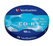 Płyta CD-R 700MB VERBATIM 52x wrap (10) extra protection 43725