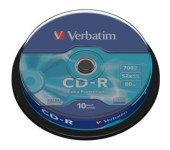 Płyta CD-R 700MB VERBATIM 52x cake (10szt) Extra Protection 43437