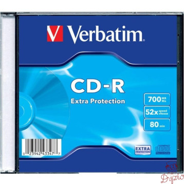 Płyta CD-R 700MB VERBATIM 52x Extra Protection slim 43347
