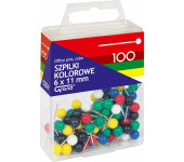 Szpilki kolorowe 6x11mm 100 T4 110-1672 GRAND