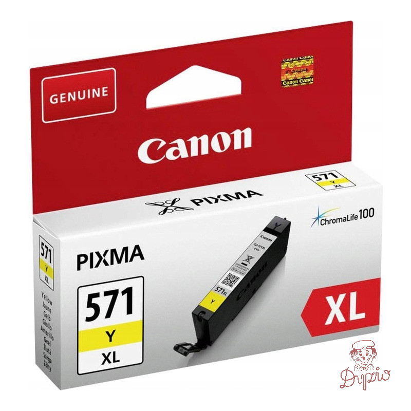 Tusz CANON (CLI-571Y XL/0334C001) żółty 10,8ml/680str