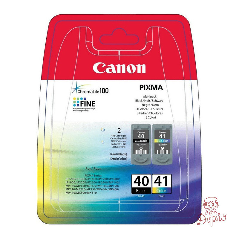 Tusz CANON (PG-40+CL-41/0615B043) czarny + kolor (2szt) 330str+303str