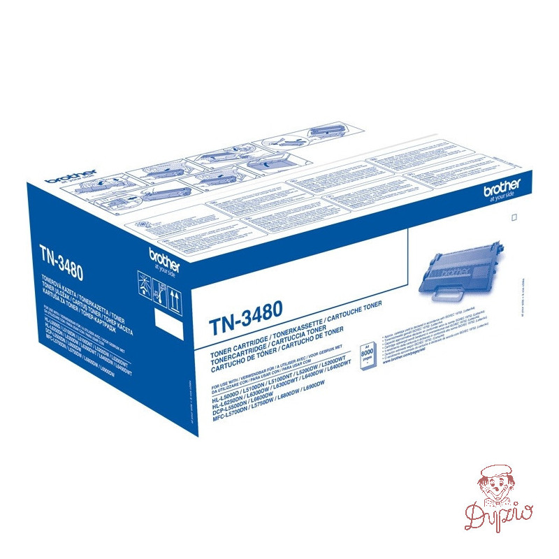 Toner BROTHER (TN-3480) czarny 8000str