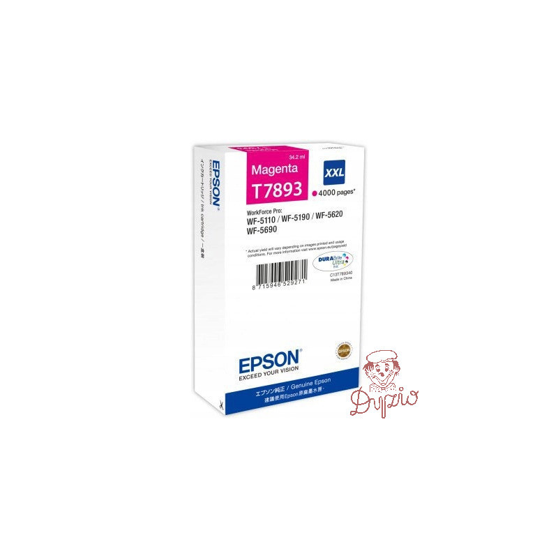 Tusz EPSON (78XXL/T7893/C13T789340) purpurowy 4000str