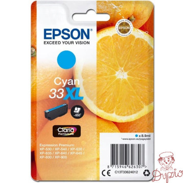 Tusz EPSON (33XL/C13T33624012) niebieski 650str