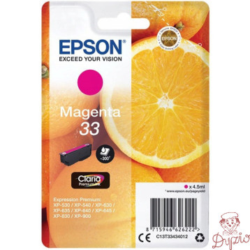 Tusz EPSON (33XL/C13T33634012) purpurowy 650str