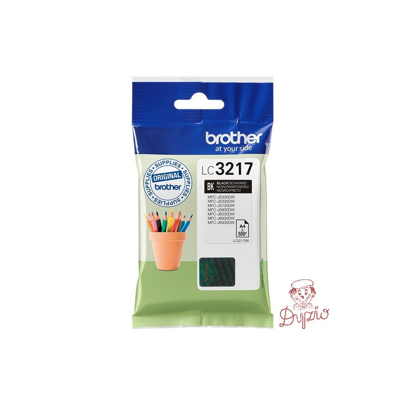 Tusz BROTHER (LC3217BK) czarny 550str
