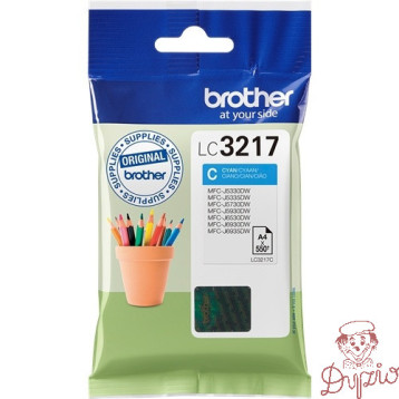 Tusz BROTHER (LC3217C) niebieski 550str