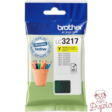 Tusz BROTHER (LC3217Y) żółty 550str