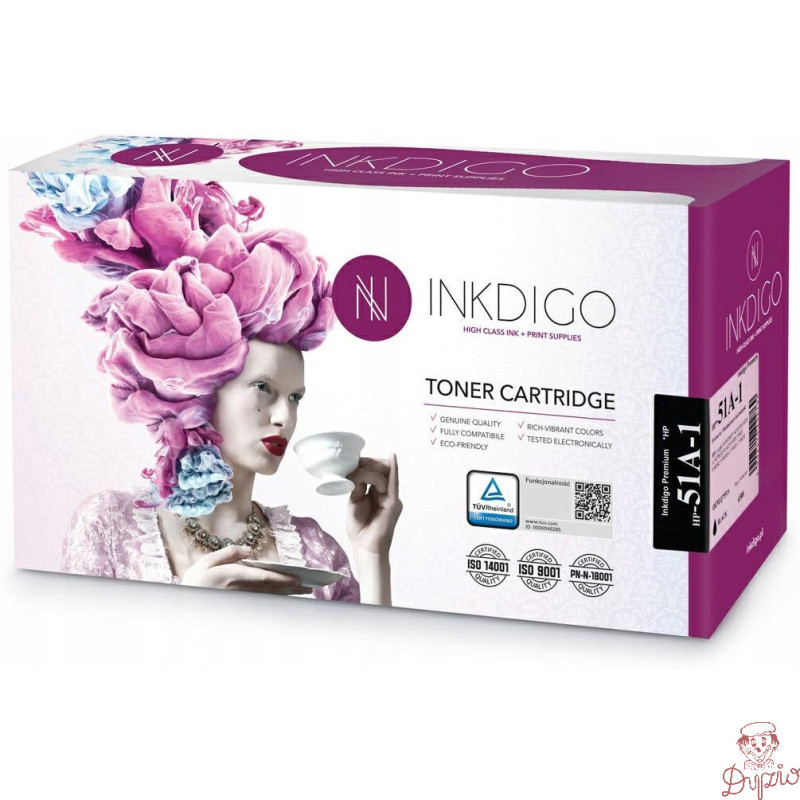 Toner INKDIGO (HP-51A-1) czarny 6500str zamiennik HP (51A/Q7551A)